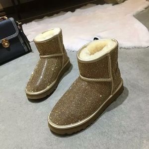Gold Diamond snow boots